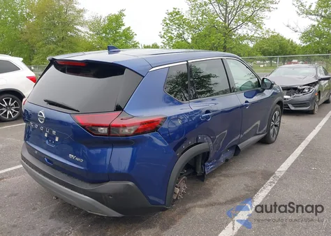 2021 Nissan Rogue Sv Intelligent Awd z USA, uszkodzony, nr VIN 5N1AT3BB8MC733795